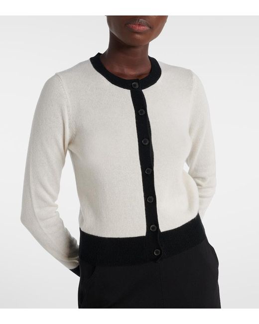 Nili Lotan White Cardigan Meadow Aus Kaschmir