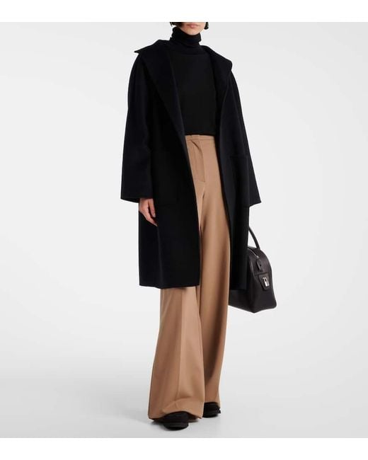 Max Mara Black Softmoc Suede Moccasins