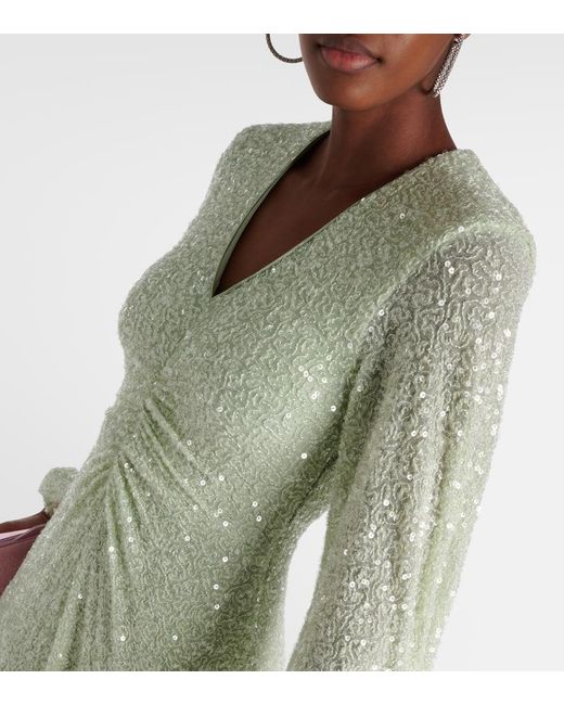 knee length dresses for ladies ROTATE BIRGER CHRISTENSEN sequin midi dress – Debau Official main image 1