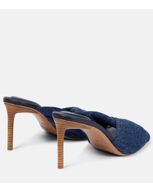 Jacquemus Blue Heeled Mules