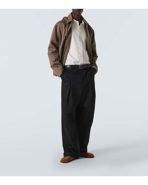Pantalon Ample A Taille Basse En Coton Loewe pour homme en coloris Black