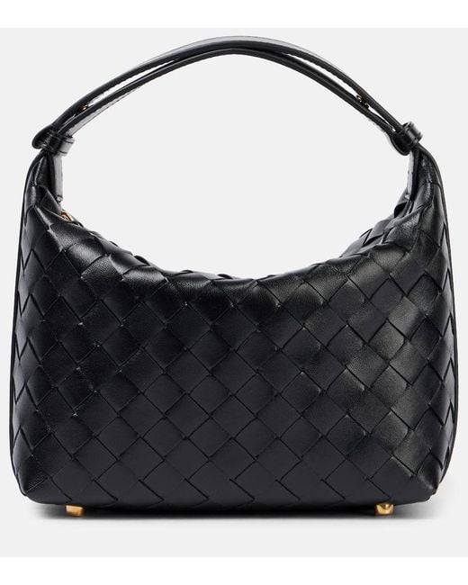 Borsa A Spalla Wallace Mini di Bottega Veneta in Black