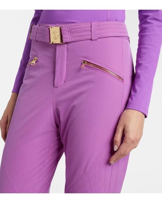 Bogner Purple Franzi Belted Ski Pants