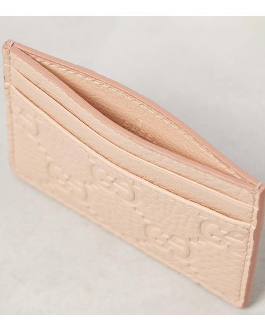 Portacarte Gg di Gucci in Natural