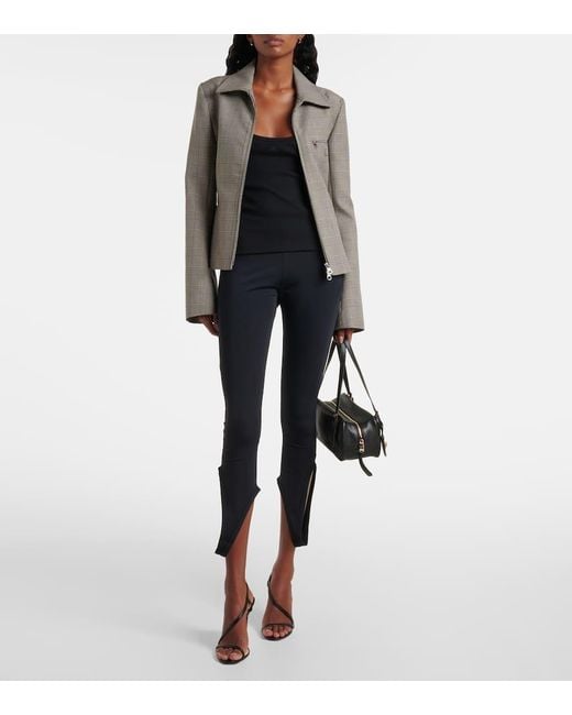 Courreges Black Top Aus Baumwolle