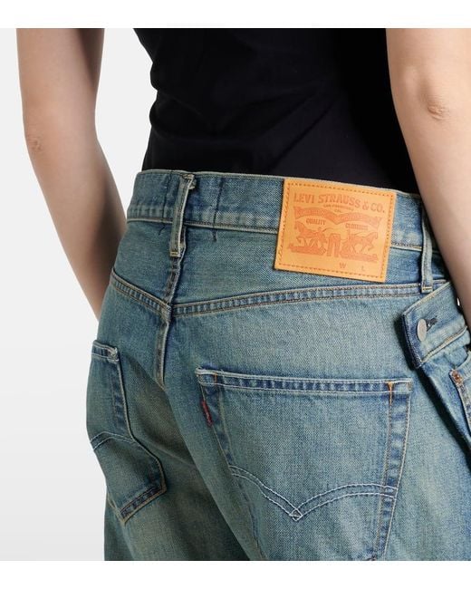 Jeans Rectos Asimetricos Junya Watanabe de color Blue