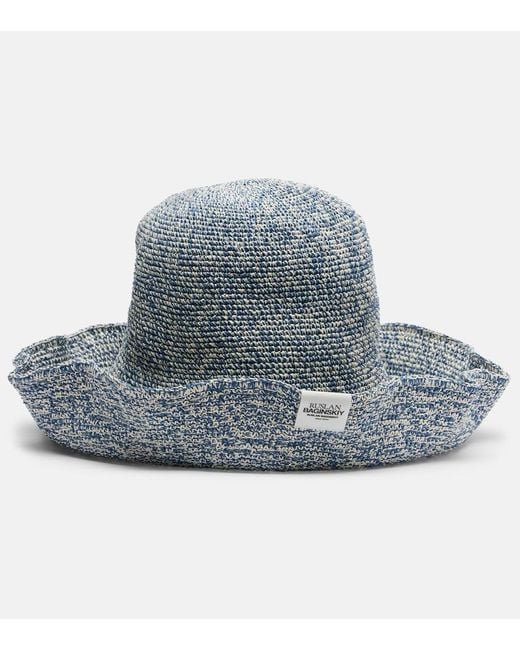 Ruslan Baginskiy Blue Straw Hat