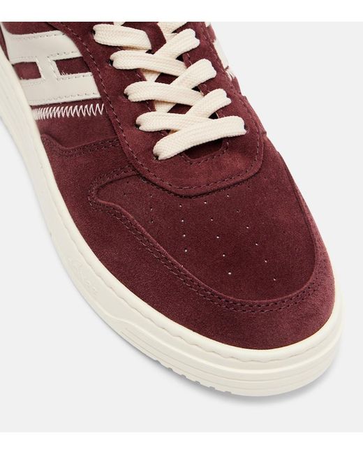 Hogan Brown H630 Suede Sneakers