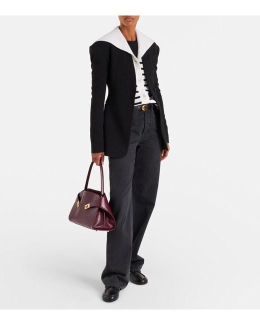 Jardin Des Orangers Blue Striped Wool And Cashmere Cardigan