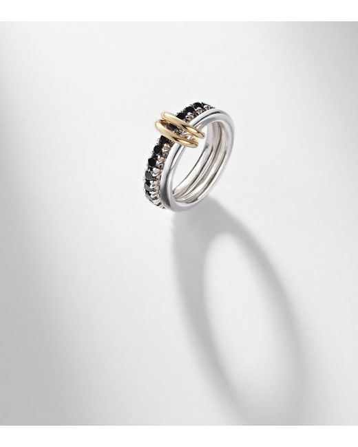 Spinelli Kilcollin White Enzo Sterling And 18Kt Ring With Diamonds