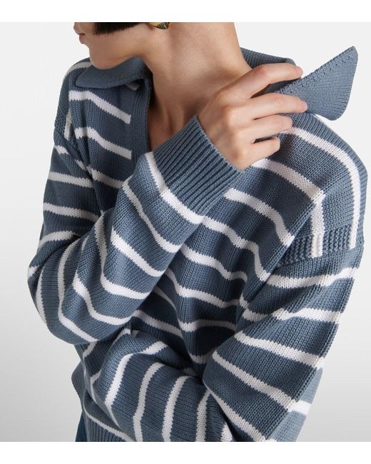 Proenza Schouler Blue Label Murphey Cotton And Cashmere Sweater