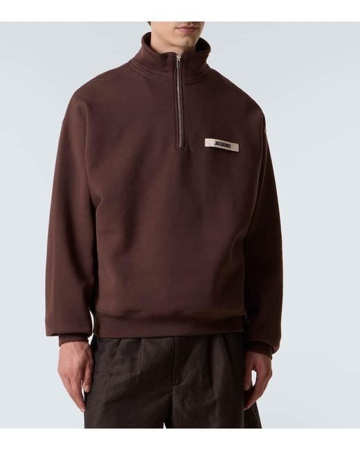 Sudadera Gros Grain De Algodon Jacquemus de hombre de color Brown