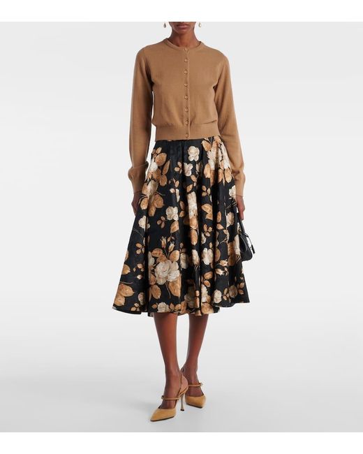 Dolce & Gabbana Brown Cardigan Aus Kaschmir