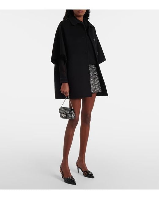 Borsa A Spalla Gg Marmont Mini di Gucci in Black