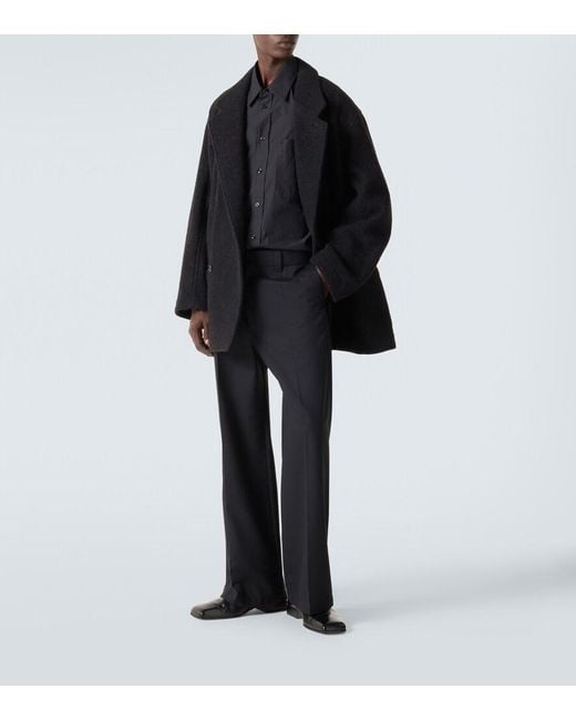 Lemaire Blue Cotton Crepe Shirt for men