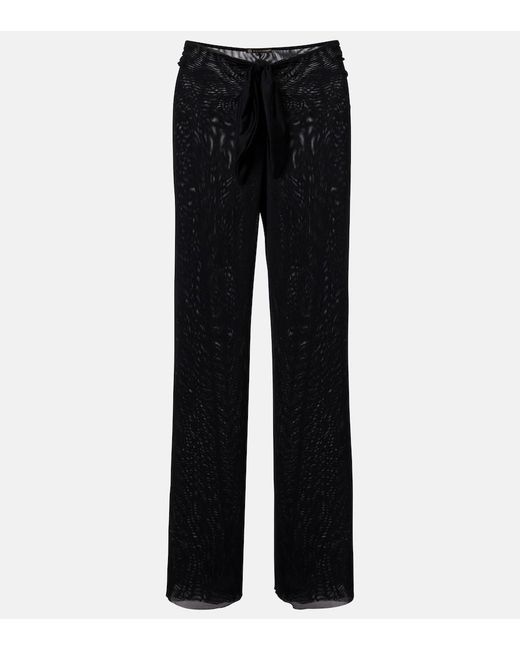 ViX Black Pareo Draped Wide-Leg Pants