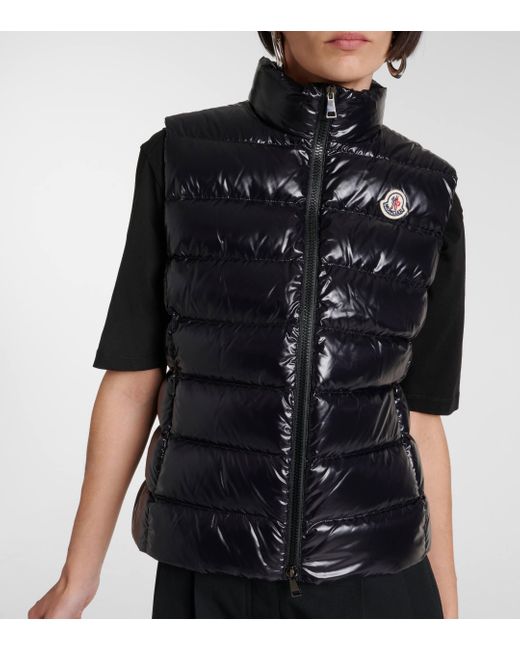 Moncler Ghany Down Vest in Black Lyst Canada