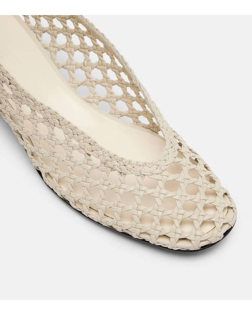 Le Monde Beryl Natural 40 Woven Leather Pumps