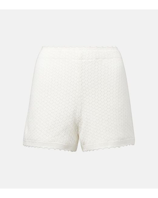 Posse White Shorts Helena Aus Haekelstrick