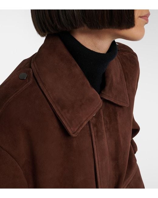 Nour Hammour Brown Drey Suede Field Jacket