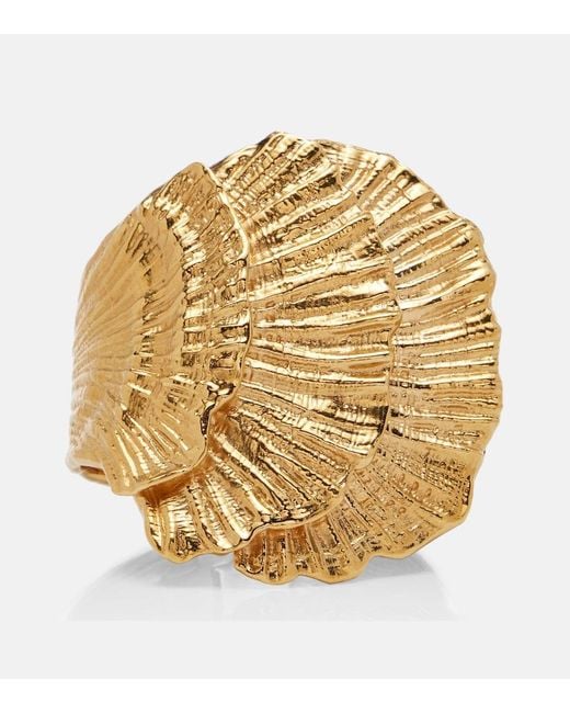 Chloé Metallic Oversize-Armreif Shells
