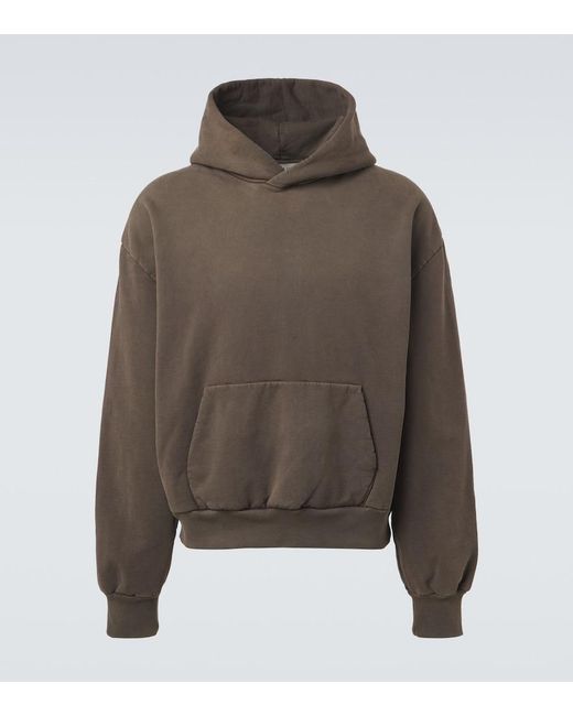 Fear Of God Brown Cotton Jersey Hoodie for men