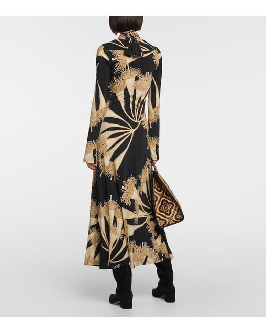 Johanna Ortiz Multicolor This Is Your Moment Cut-out Midi Dress