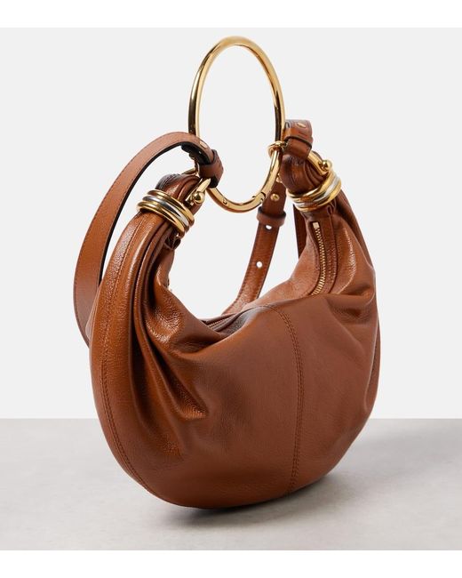 Borsa A Spalla Bracelet Small di Chloé in Brown