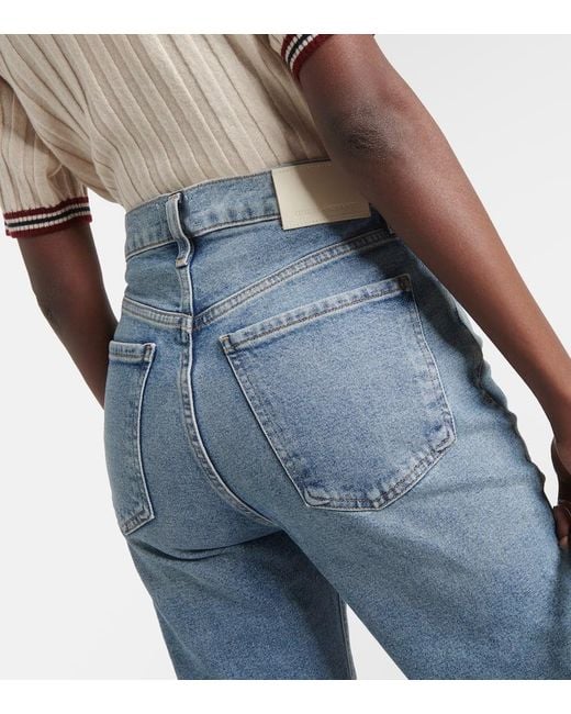 Citizens of Humanity Blue Vidia Mid-Rise Bootcut Jeans