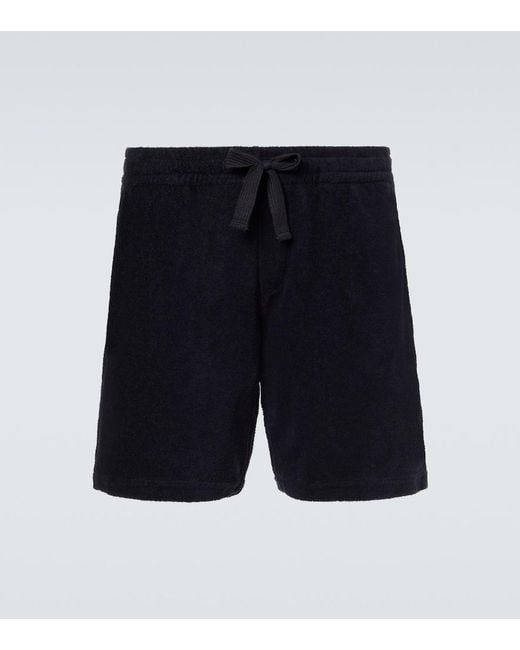 Orlebar Brown Blue Trevone Cotton Terry Shorts for men