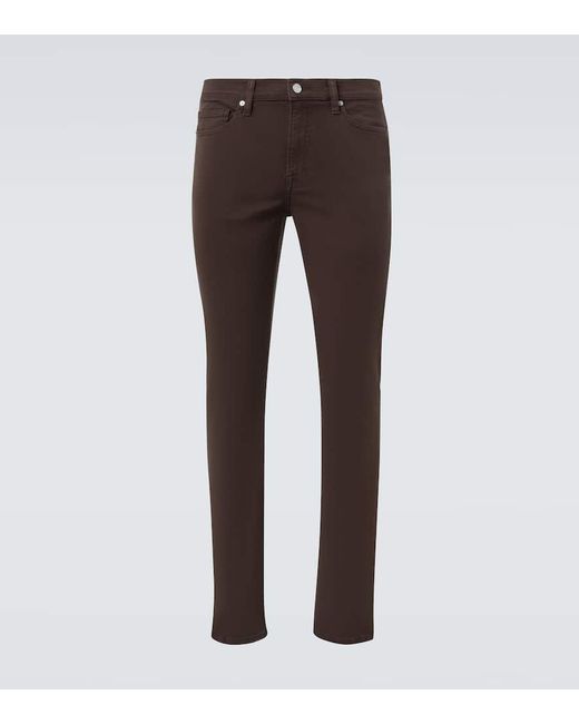 Jeans L'Homme Slim A Vita Media di FRAME in Brown da Uomo