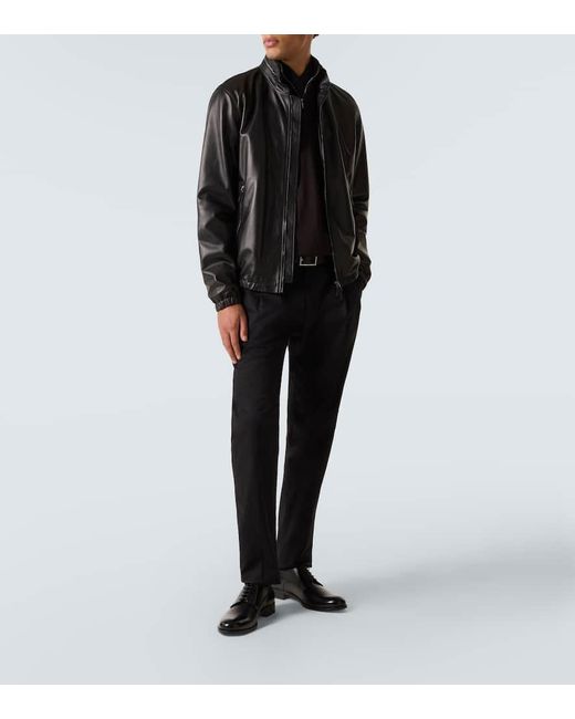 Zapatos Derby De Piel Giorgio Armani de hombre de color Black