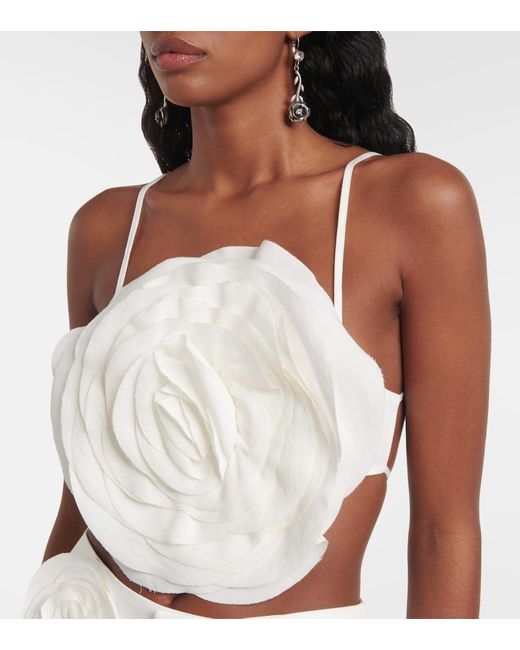 Blumarine White Cropped-Top