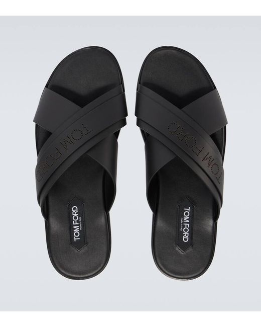 Tom Ford Sandalen Preston T Aus Leder in Brown für Herren