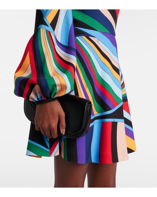 Emilio Pucci Blue Iride Cady Minidress