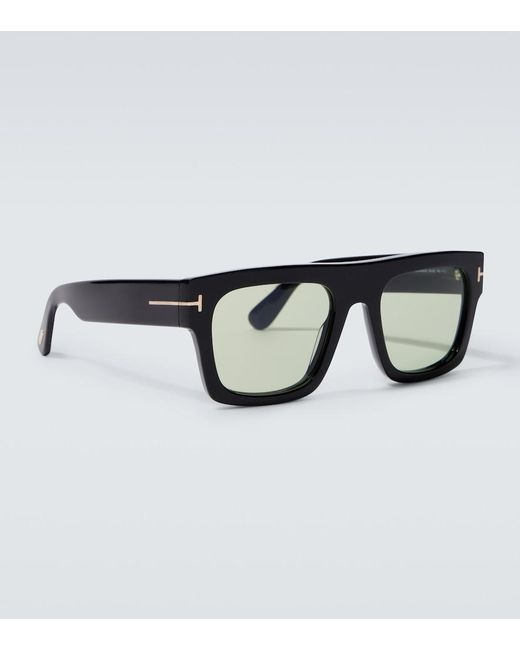 Tom Ford Brown Fausto Flat-Top Sunglasses for men