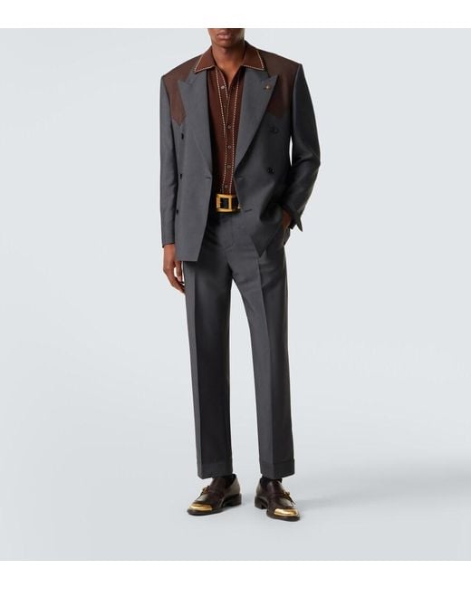 Polo De Algodon Versace de hombre de color Brown
