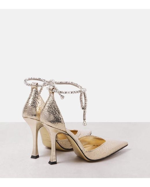 Escarpins Stevie 100 En Cuir Synthetique A Ornements Jimmy Choo en coloris White