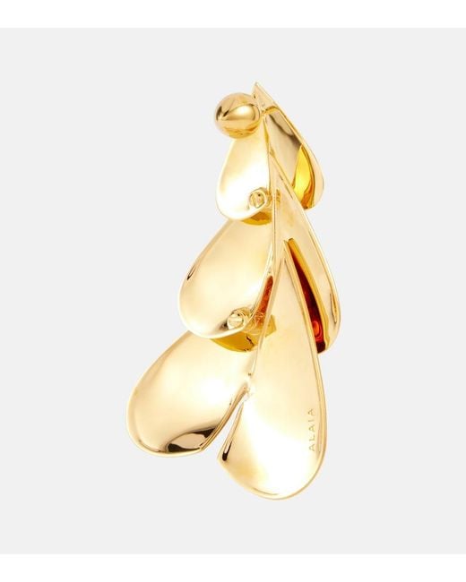 Alaïa Metallic Le Cour Earrings