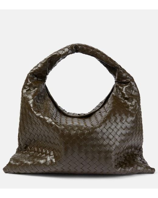 Bottega Veneta Green Hop Large Leather Tote Bag