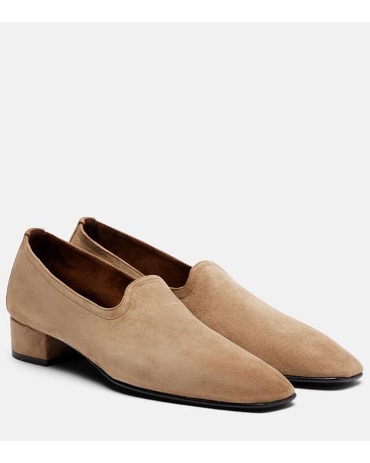Herbert Levine Brown Soft Touch Suede Loafers