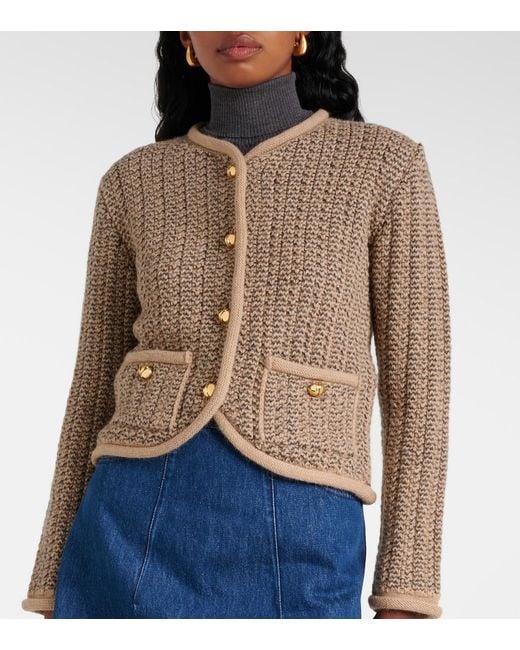 Patou Natural Wool And Alpaca Cardigan