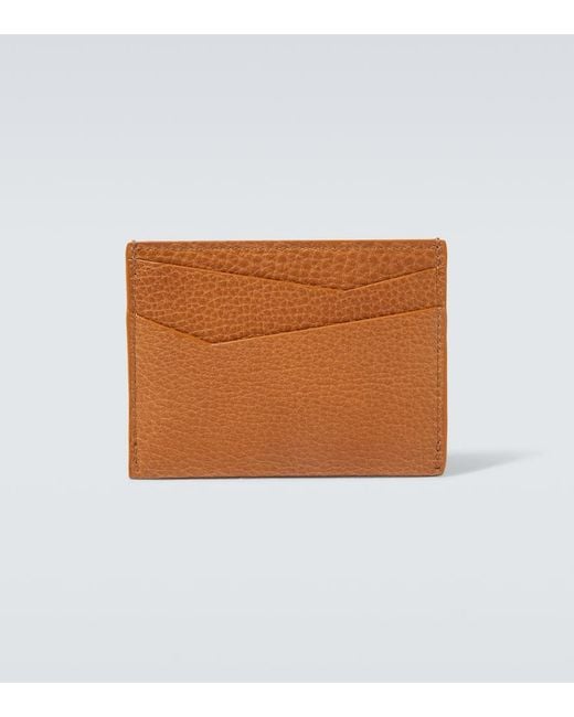 Loewe Brown Puzzle Leather Cardholder for men