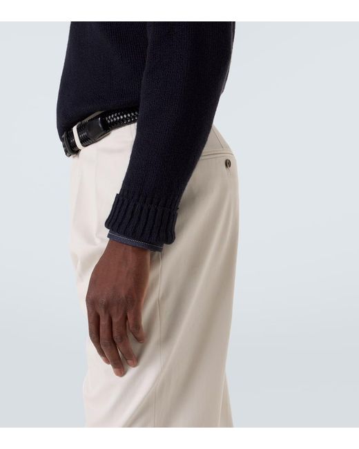 Dunhill Pullover Aus Baumwolle in Blue für Herren