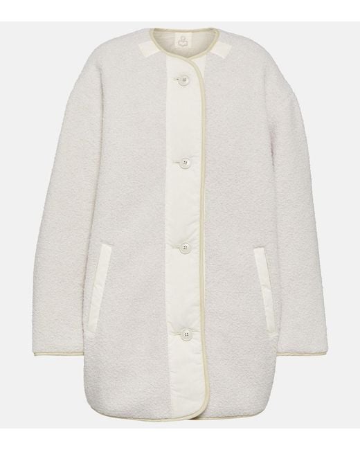 Isabel Marant White Jacke Himemma Aus Teddyfleece