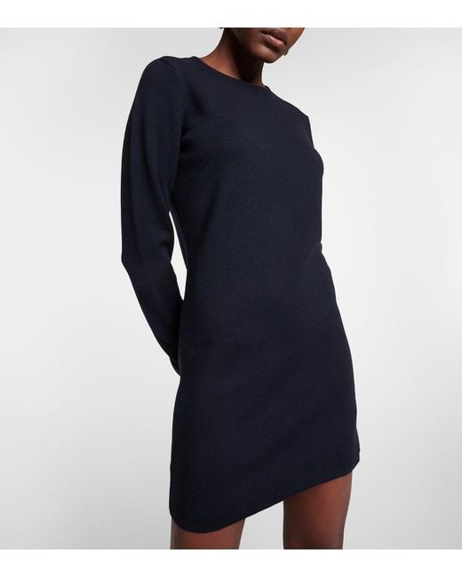 Max Mara Black Eridani Wool Minidress