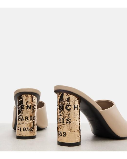 Givenchy Natural Tape Leather Mules