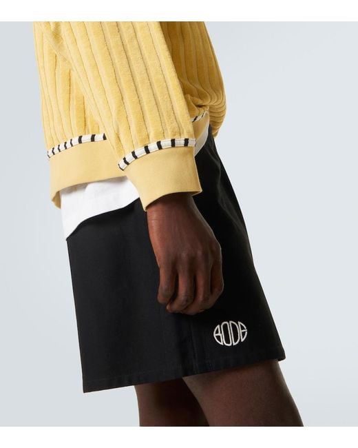 Pullover Croquet Ground di Bode in Yellow da Uomo