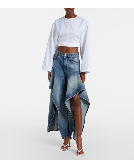 AMINA MUADDI White Juliette Leather Thong Sandals