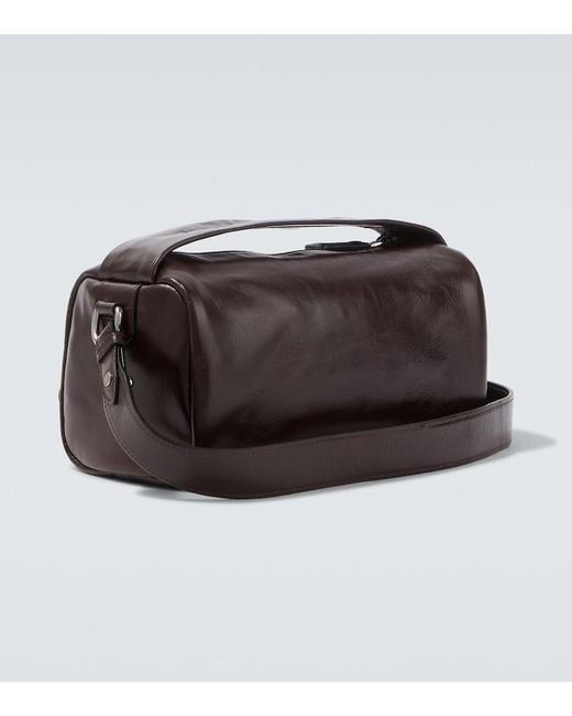 Prada Black Leather Tote Bag for men